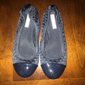 Navy blue flats